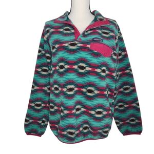 Patagonia Synchilla Snap T Fleece Pullover Wild Desert Beryl Green 25455 Medium